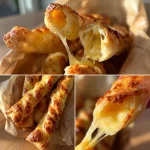 Cheesy Halloween Breadstick Bones