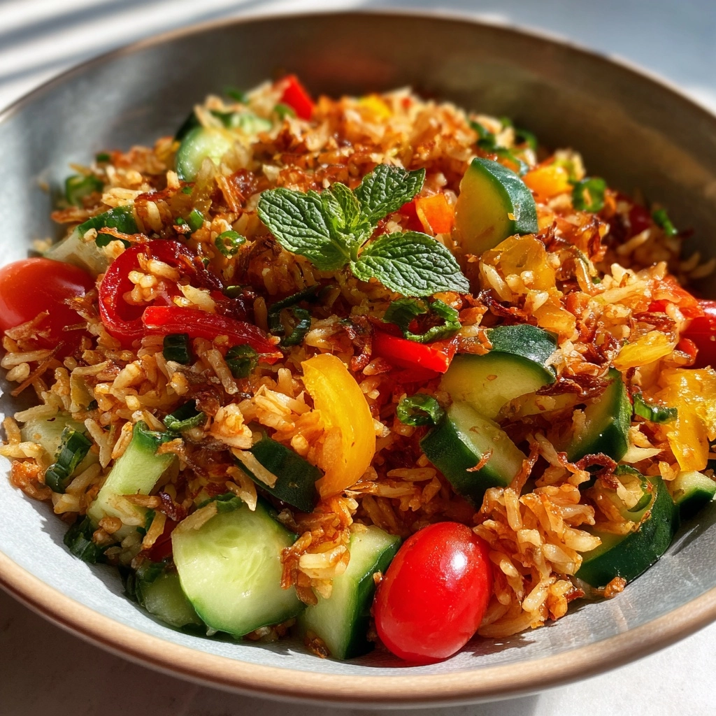 Crispy Rice Salad with Veggies