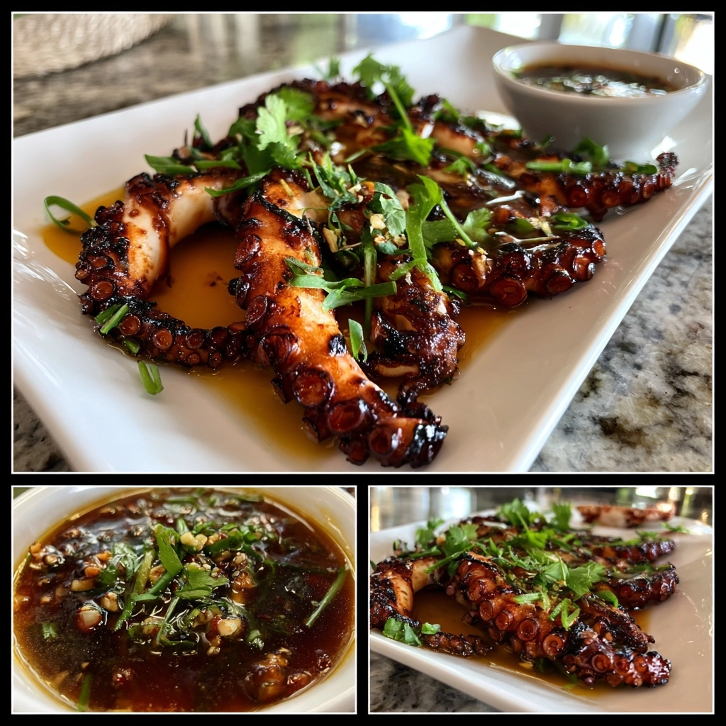 Grilled Baby Octopus with Nuoc Cham