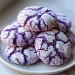 Purple Crinkle Cookies