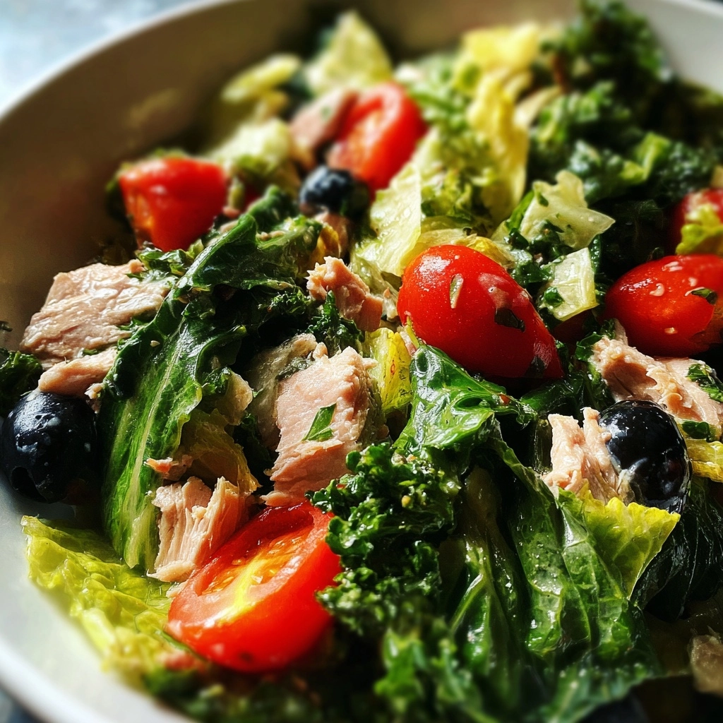 Tangy Escarole Niçoise Salad