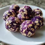 Ube Protein Balls with Rolled Oats
