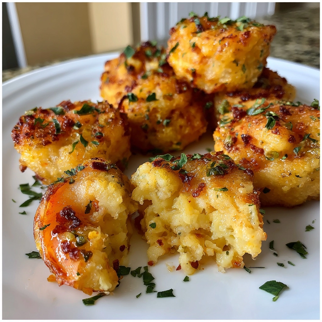Cheesy Shrimp Grits Bites