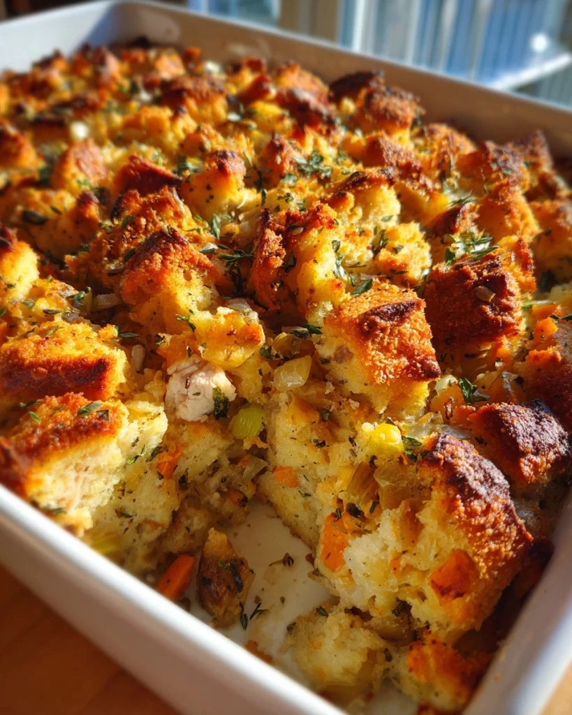 Cozy Turkey Stuffing Casserole Recipe for Comforting Meals