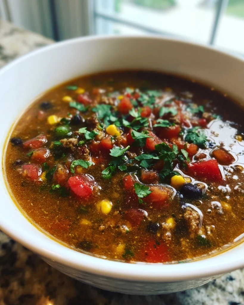 Crock Pot Low-Carb Taco Soup - Whether you are eating low-carb or gluten-free, this keto soup recipe is sure to… | Low carb taco soup, Low carb tacos, Low carb soup