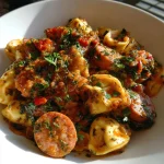 Crockpot Tortellini and Sausage – Easy Slow Cooker Dinner