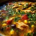 Flavorful Chicken Taco Soup – A Comforting Fiesta Recipe