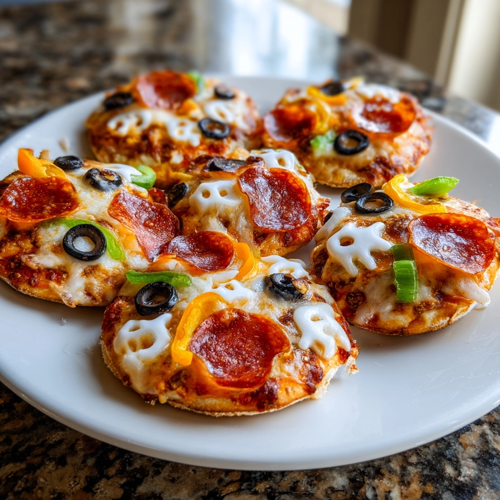 Halloween Mini Pizzas