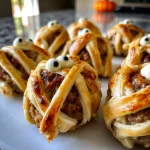 Halloween Mummy Meatballs