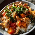 Healthy Chicken & Sweet Potato Rice Bowl