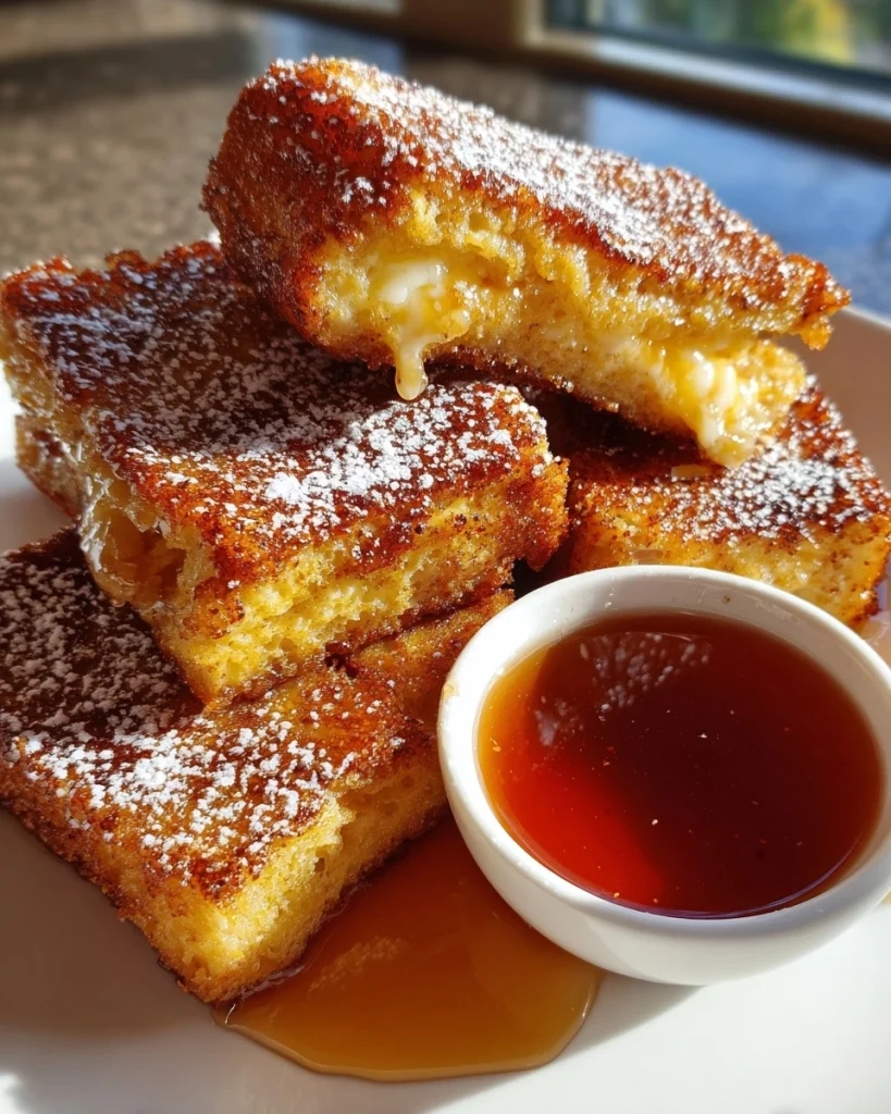 Irresistible Honey Butter Stuffed French Toast Sticks