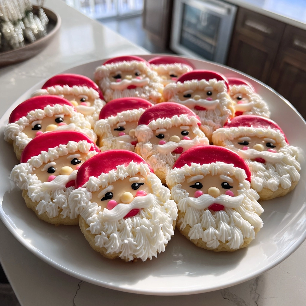 Jolly Santa Christmas Cookies