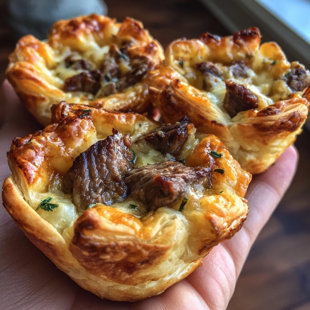 Mini Steak and Cheese Cups