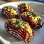 Savory Goat Cheese Stuffed Dates