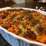 Sweetpotato Sausage Bake