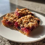 Vegan Berry Crumble Bars | Wellness by Kay
