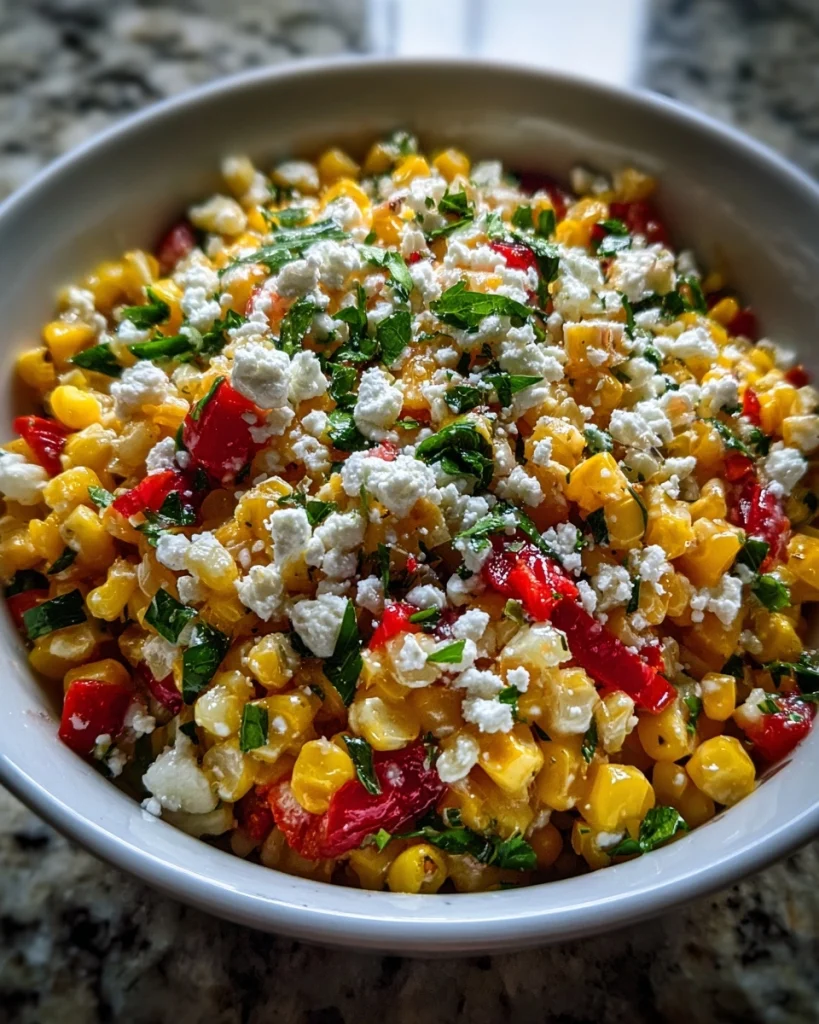 Vibrant Mexican Street Corn Salad – A Flavorful Fiesta
