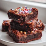vegan homemade cosmic brownies - The Baking Fairy