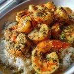 30-Minute Garlic Butter Shrimp and Rice Skillet