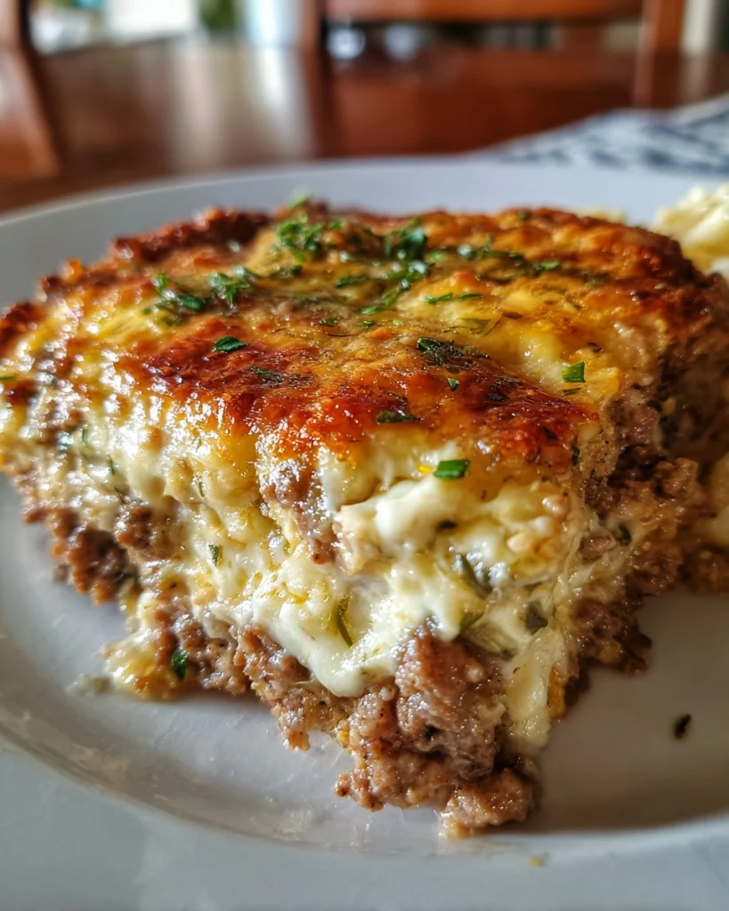 Cheesy Keto Ground Beef Casserole (Ready in 30 Minutes!) – keyword: keto ground beef casserole