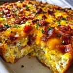 Crack Breakfast Casserole Recipe – Easy Cheesy Breakfast with Eggs, Bacon & Hash Browns