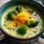 Creamy Keto Broccoli Cheddar Soup | Crockpot Set-and-Forget