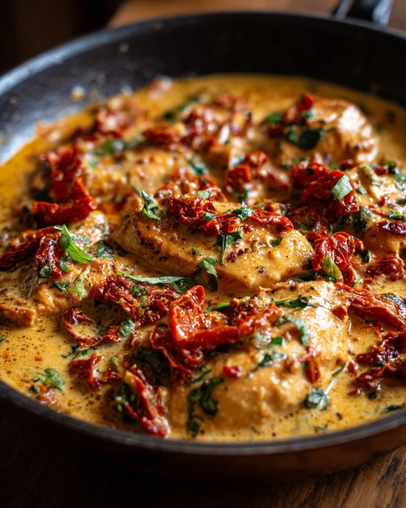 Creamy Sun-Dried Tomato Chicken Skillet