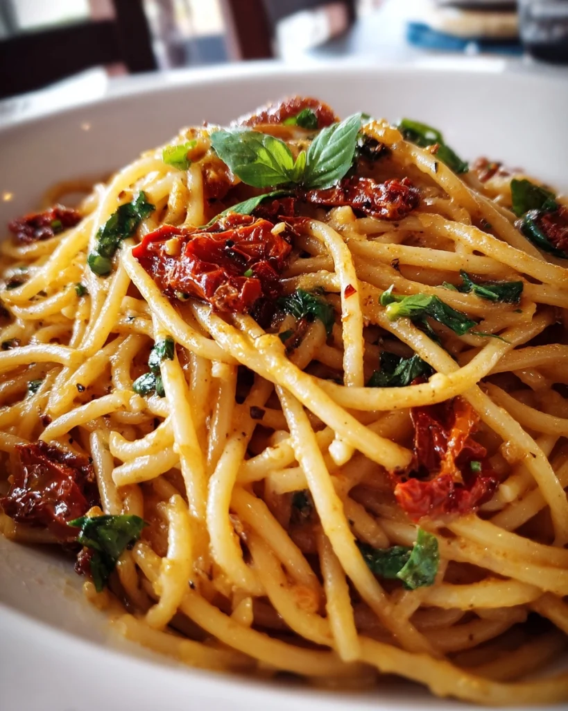 Creamy Sun-Dried Tomato Vegan Pasta