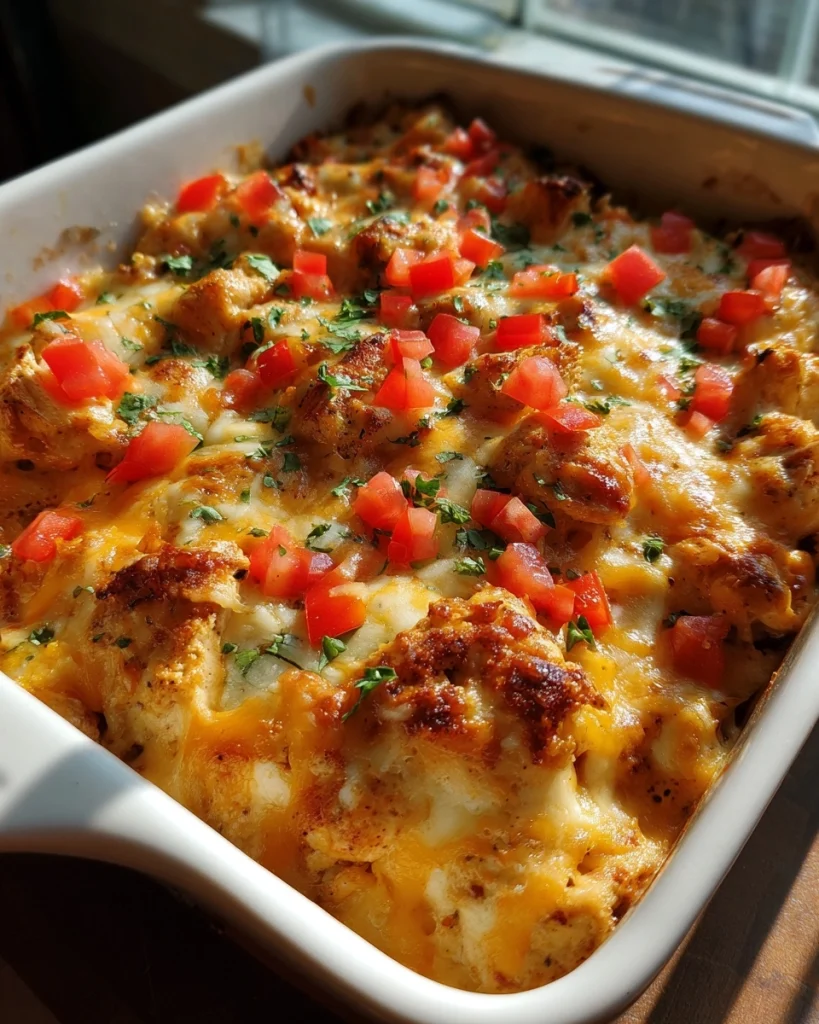 Easy Keto Mexican Chicken Casserole | Cheesy &amp; Spicy