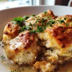 Hearty Biscuits and Gravy Breakfast Casserole