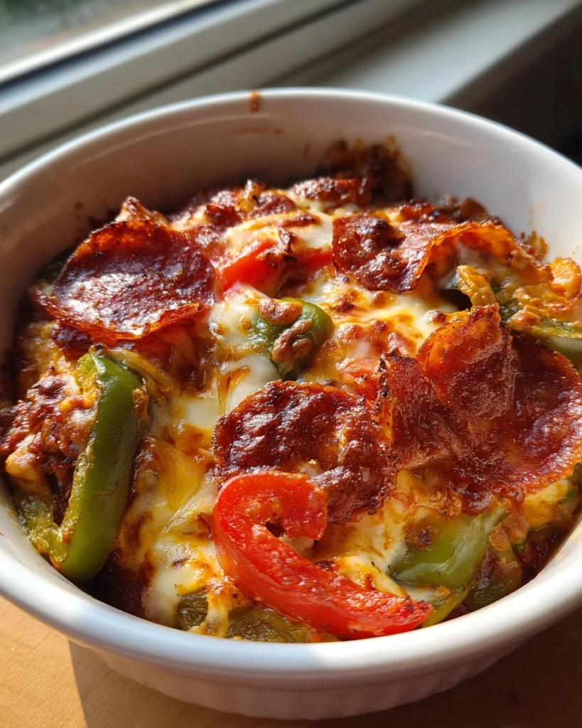Low Carb Crustless Pizza Bowl – 5 Tasty Keto Secrets You’ll Love – keyword: crustless keto pizza bowl