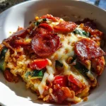 Low Carb Crustless Pizza Bowl – keyword: low carb pizza bowl