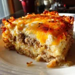 Sausage, Egg, and Cream Cheese Hashbrown Casserole