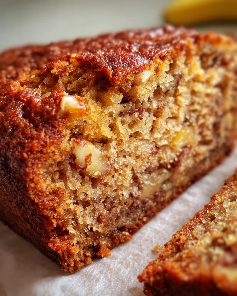 Vegan Banana Bread | Moist, Hearty &amp; Walnut-Packed