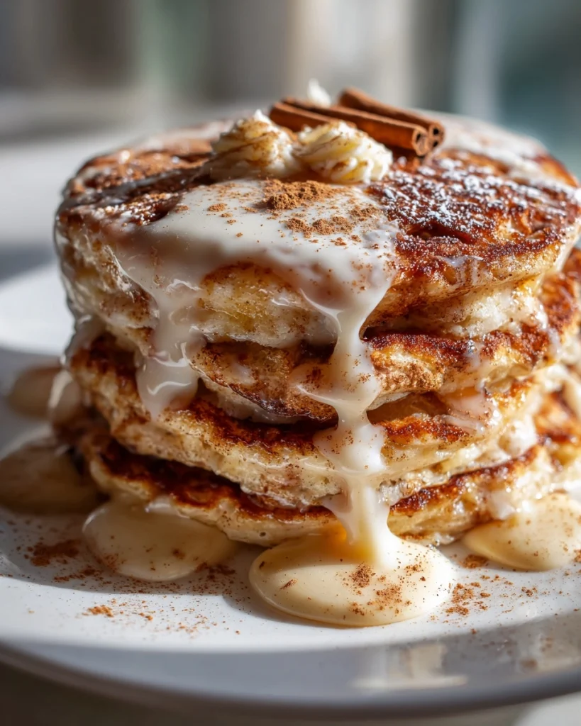 Vegan Cinnamon Roll Pancakes | Brunch-Worthy &amp; Plant-Based