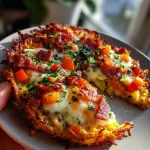 Breakfast Pizza Hash Brown Crust