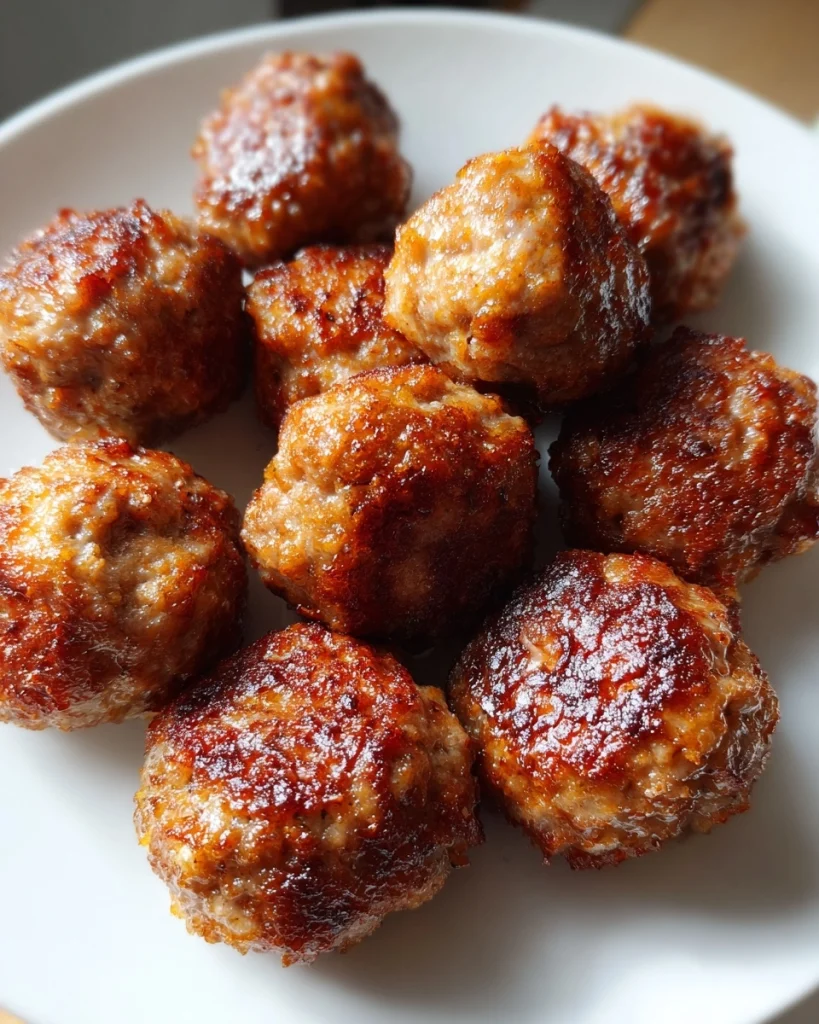 Air Fryer Keto Meatballs — Crispy Outside, Juicy Inside, Ready in 12 Min