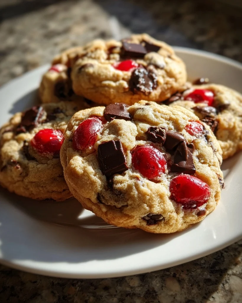 Cherry Chocolate Chip Cookies with Mocha Chips (Yes, Really!)