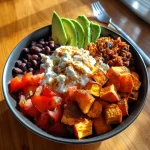 Cottage Cheese Taco Bowl with Roasted Sweet Potatoes (Meal Prep Hero!)