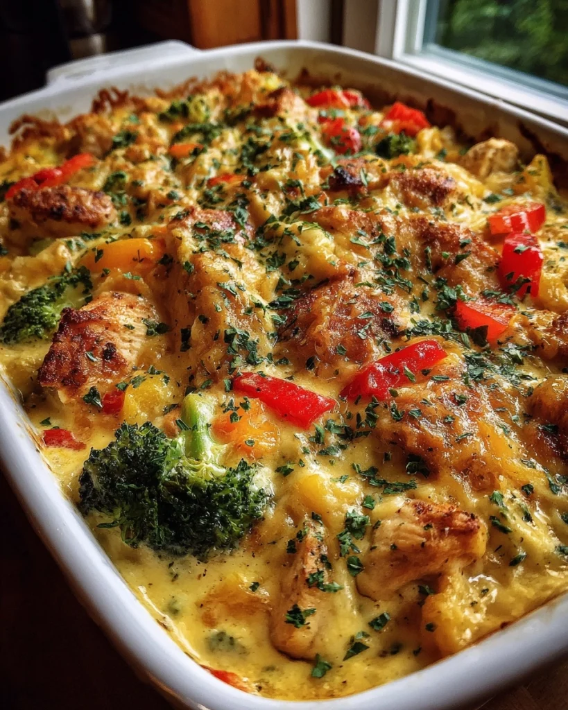 Creamy Low-Carb Chicken Casserole — No Noodles, No Problem