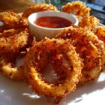 Crispy Keto Onion Rings with Zero Breadcrumbs (Air Fryer Magic!)