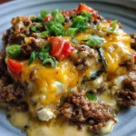 Keto Ground Beef & Cottage Cheese Queso — 5 Ingredients, 30g Protein