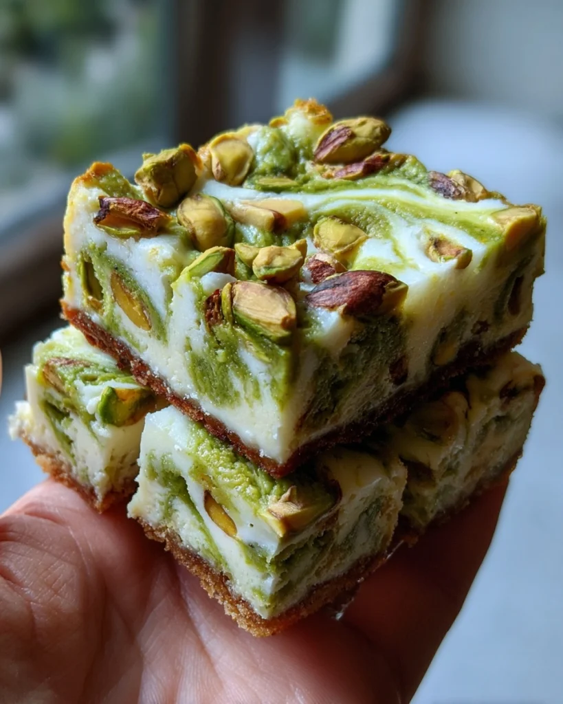 Pistachio Cream Cheese Swirl Bars — The Dessert Trend You Need to Try