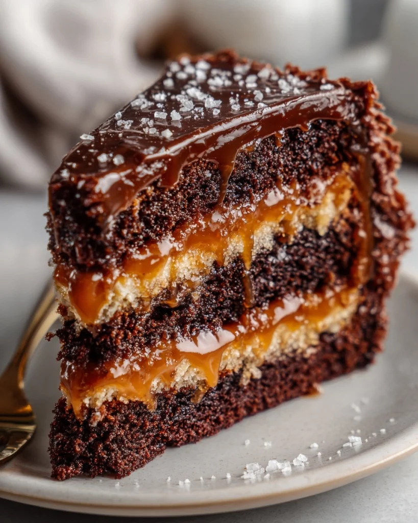 Salted Caramel Earthquake Cake That Tastes Like a Fancy Bakery Made It