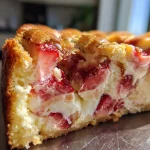 Strawberry Earthquake Cake — So Gooey It Cracks While Baking! 🍓