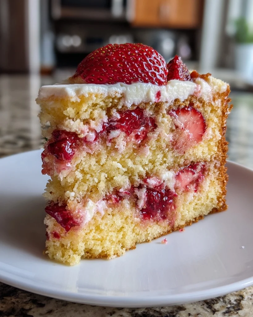 This 6-Ingredient Strawberry Earthquake Cake Will Break the Internet